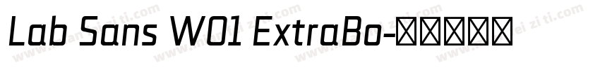Lab Sans W01 ExtraBo字体转换